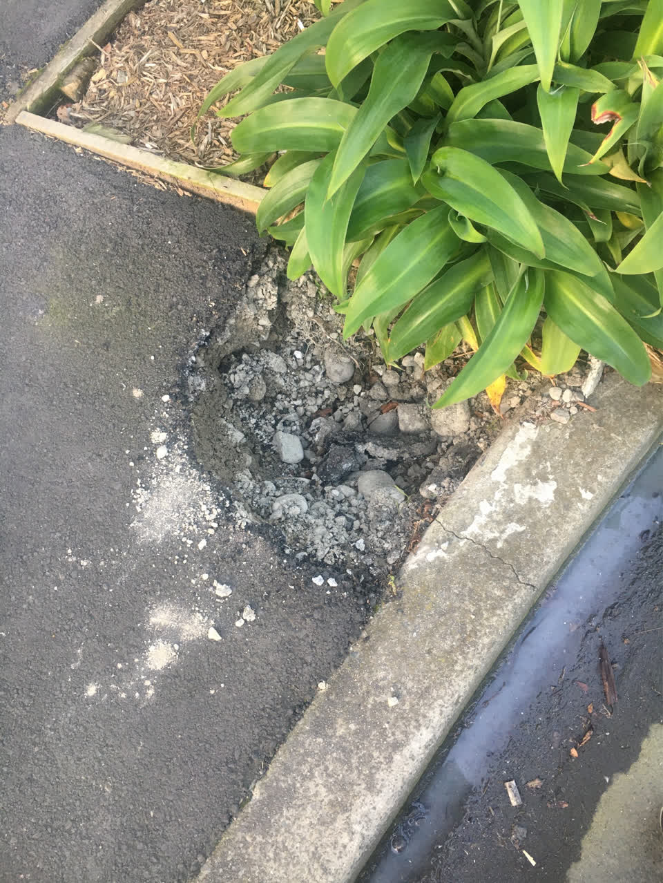 The photograph attached to this roading/streets report