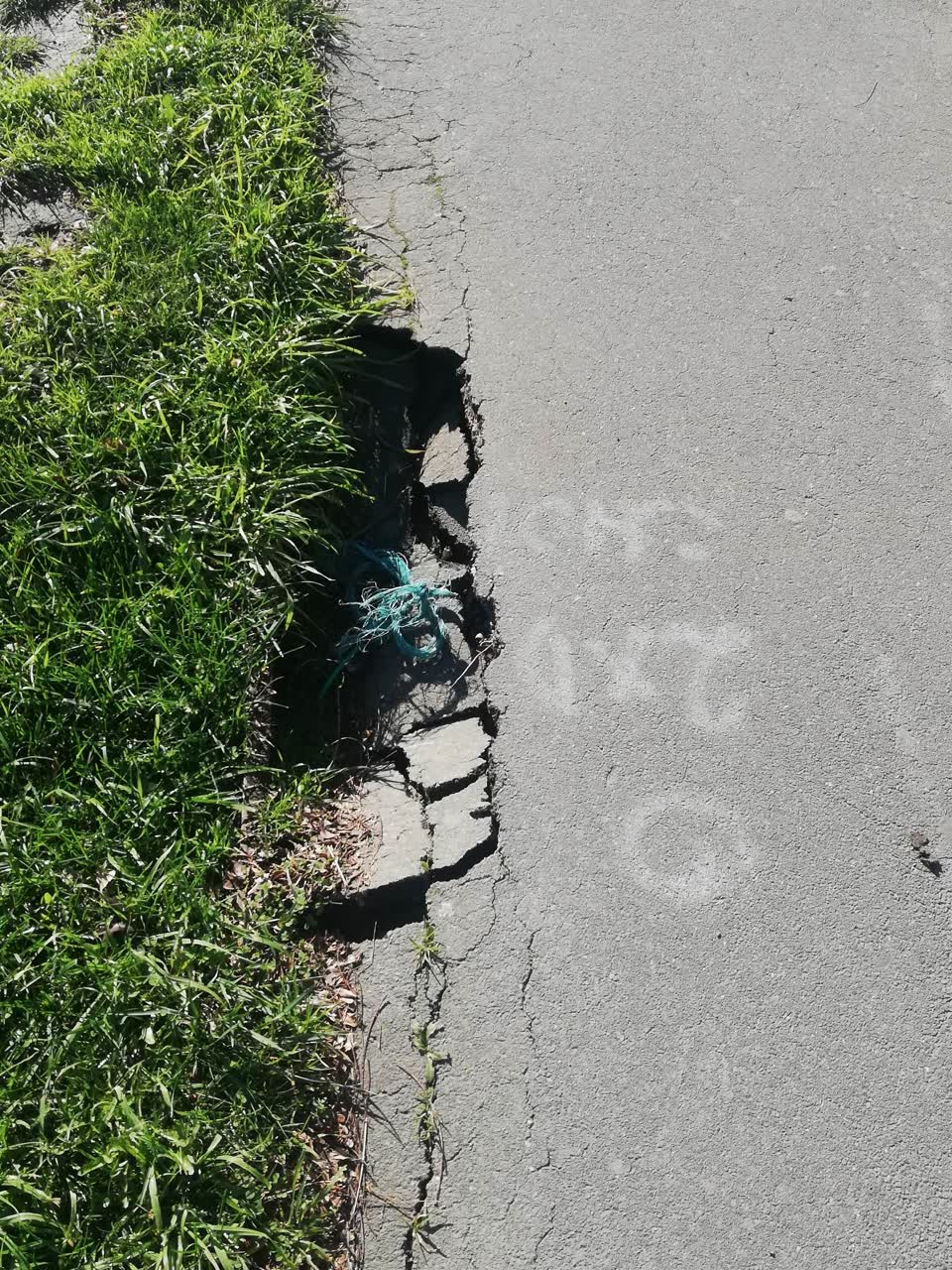The photograph attached to this roading/streets report
