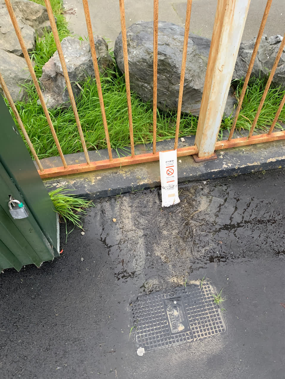The photograph attached to this water supply report