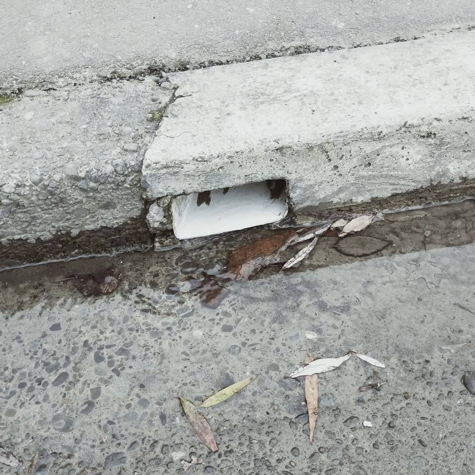 The photograph attached to this wastewater/stormwater report
