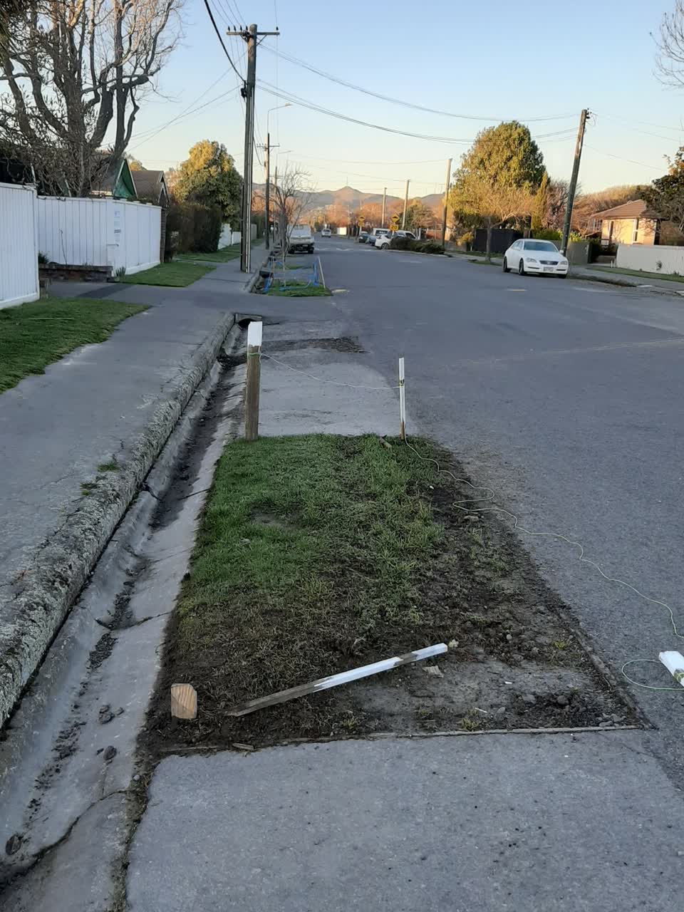 The photograph attached to this roading/streets report