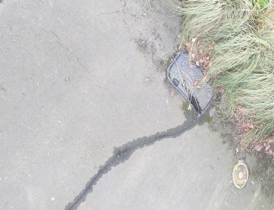 The photograph attached to this flooding report