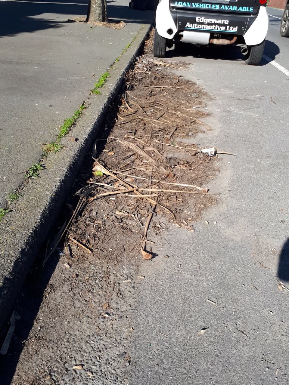 The photograph attached to this roading/streets report