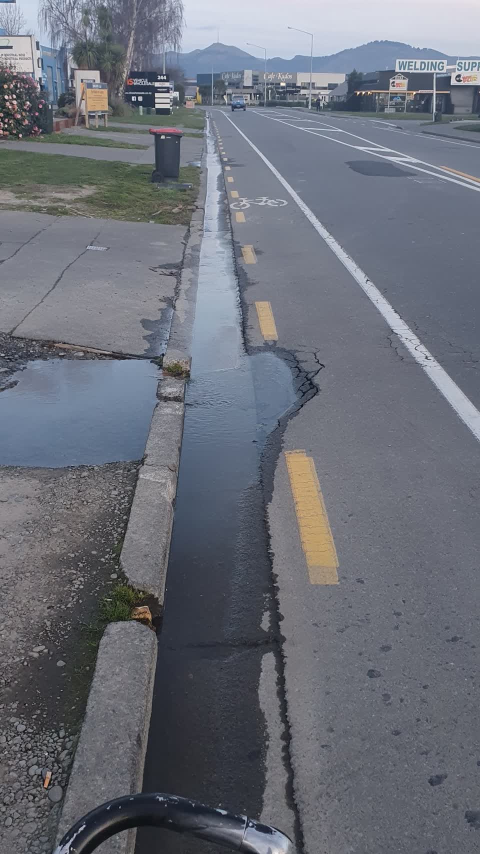 The photograph attached to this water supply report