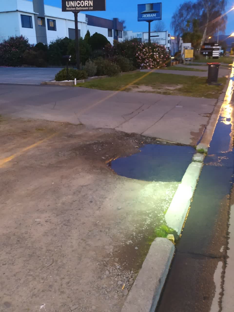 The photograph attached to this water supply report