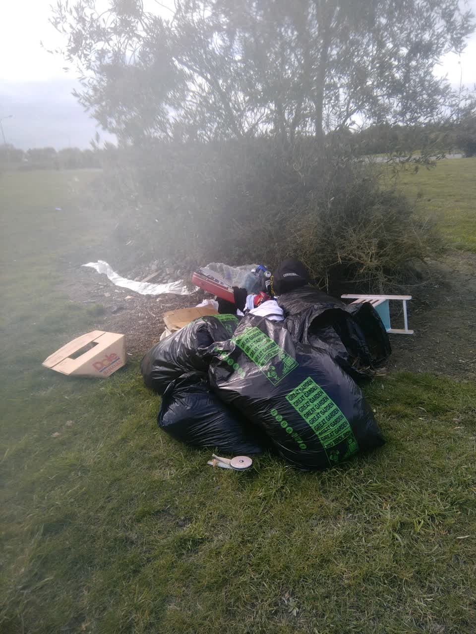 The photograph attached to this rubbish/recycling report