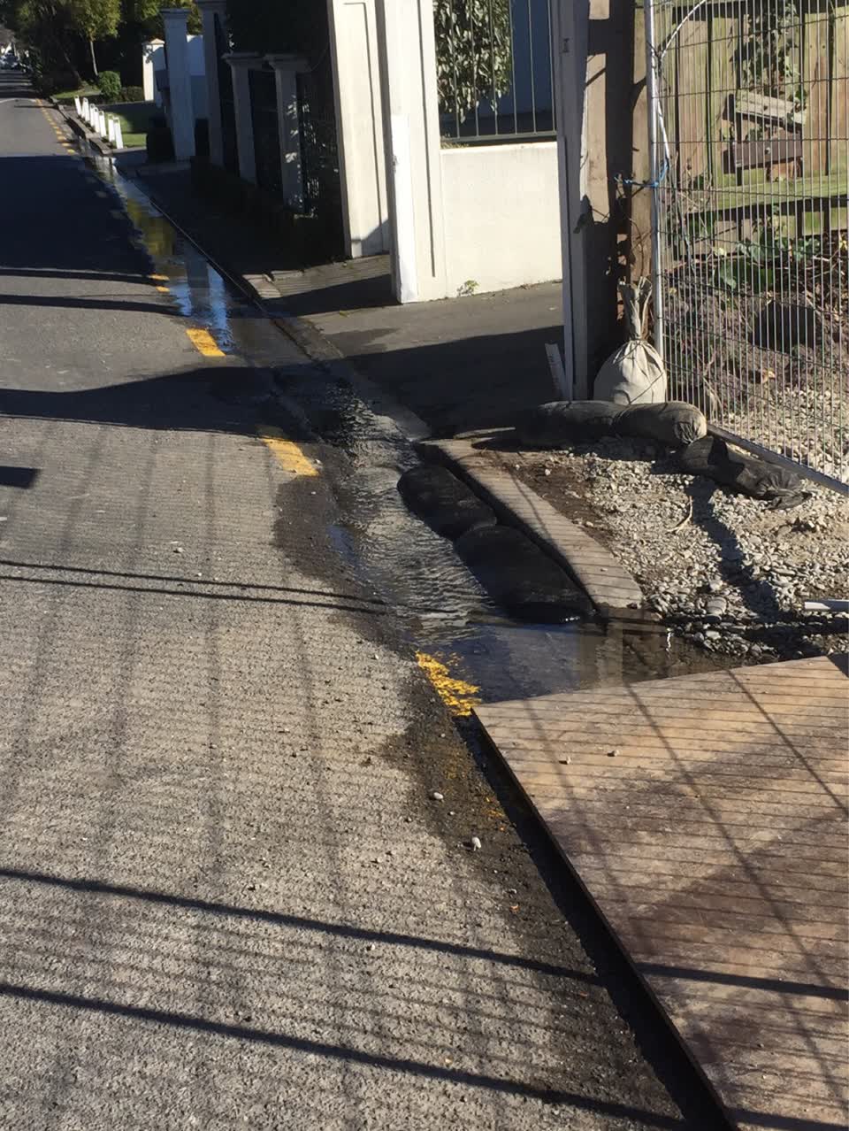 The photograph attached to this wastewater/stormwater report