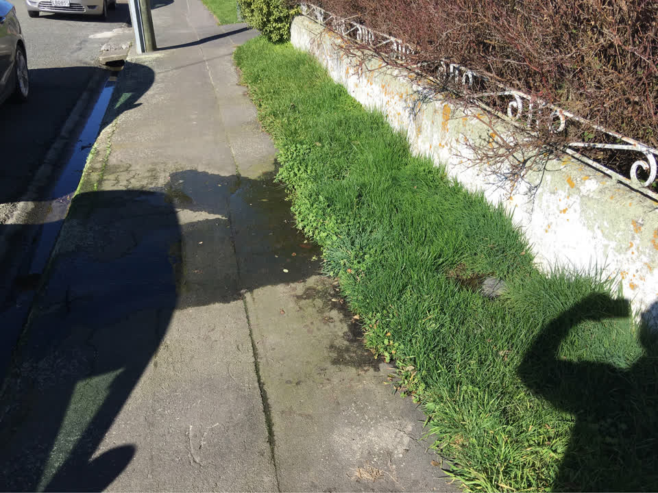 The photograph attached to this flooding report