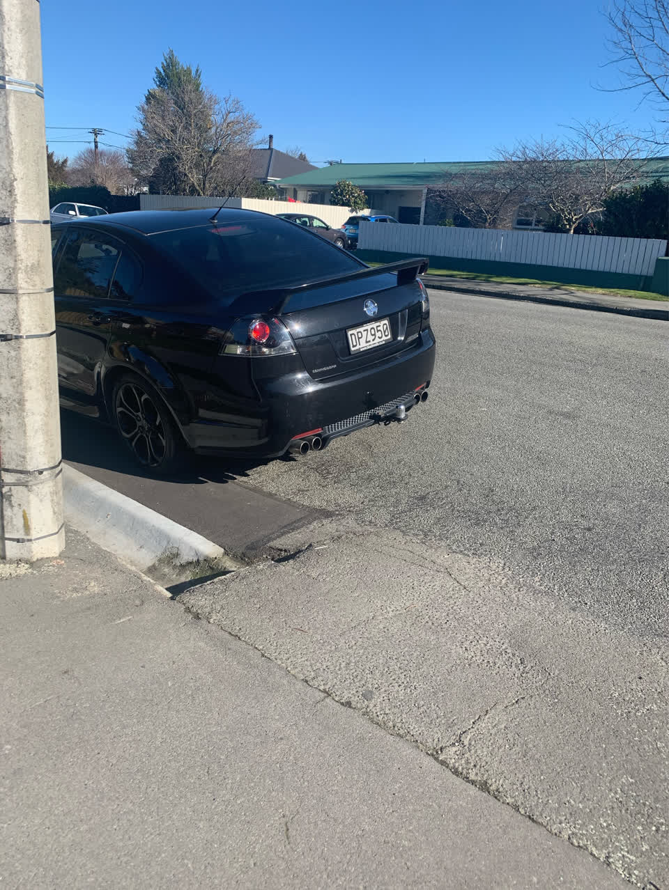 The photograph attached to this roading/streets report