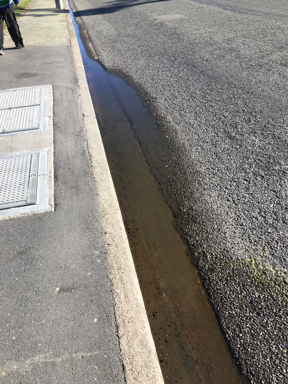 The photograph attached to this flooding report