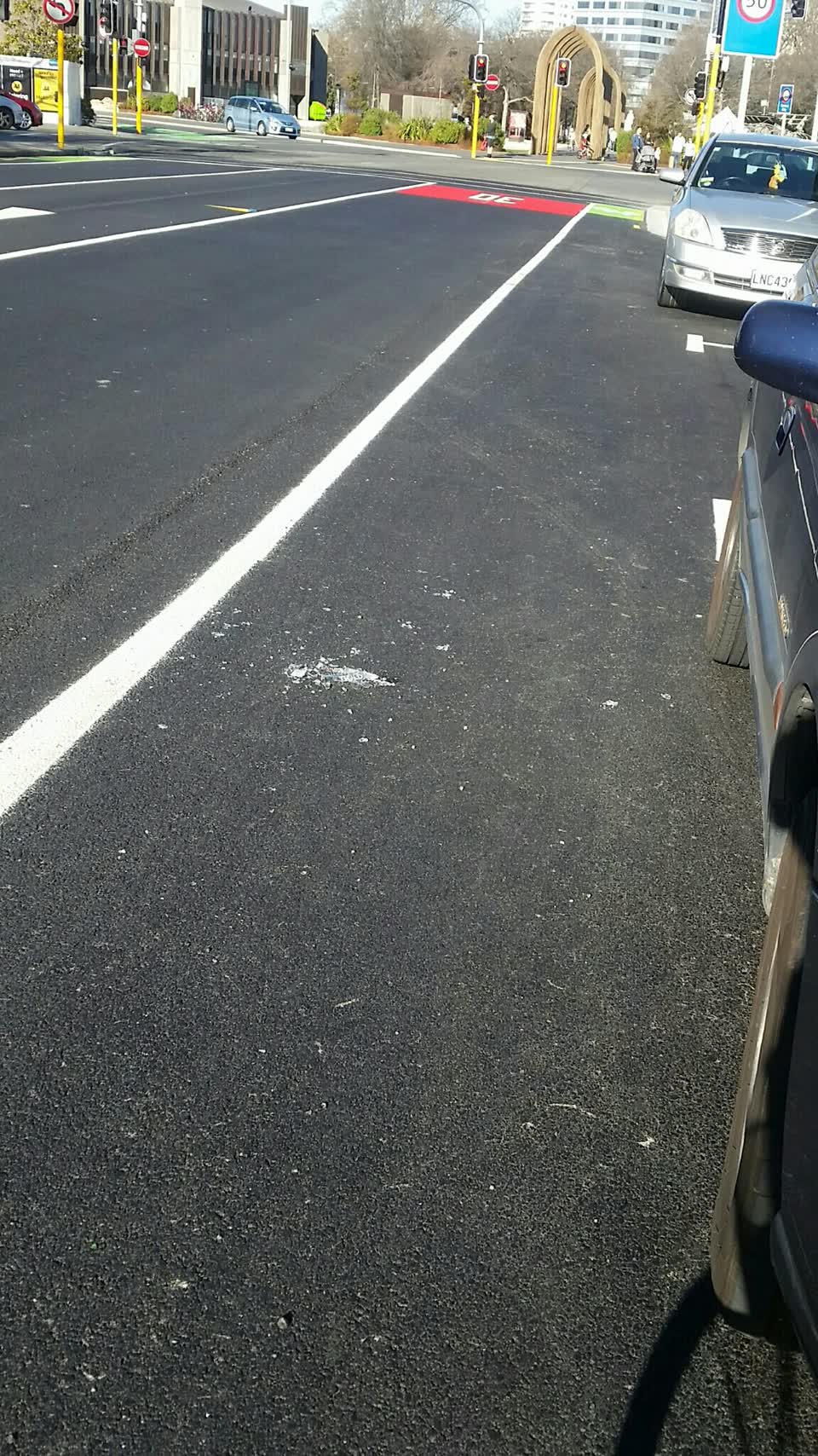 The photograph attached to this roading/streets report