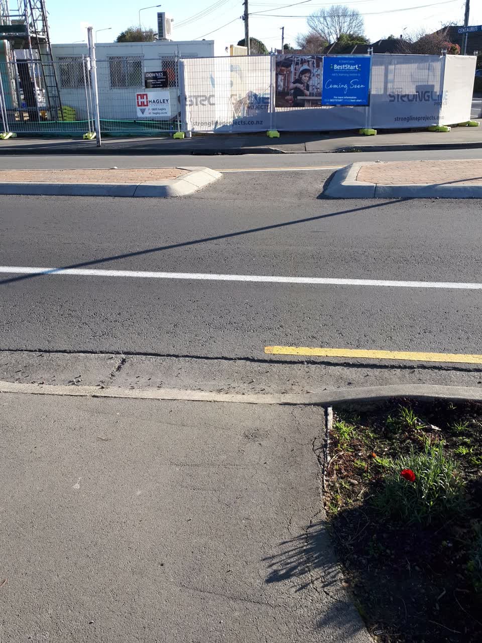 The photograph attached to this roading/streets report