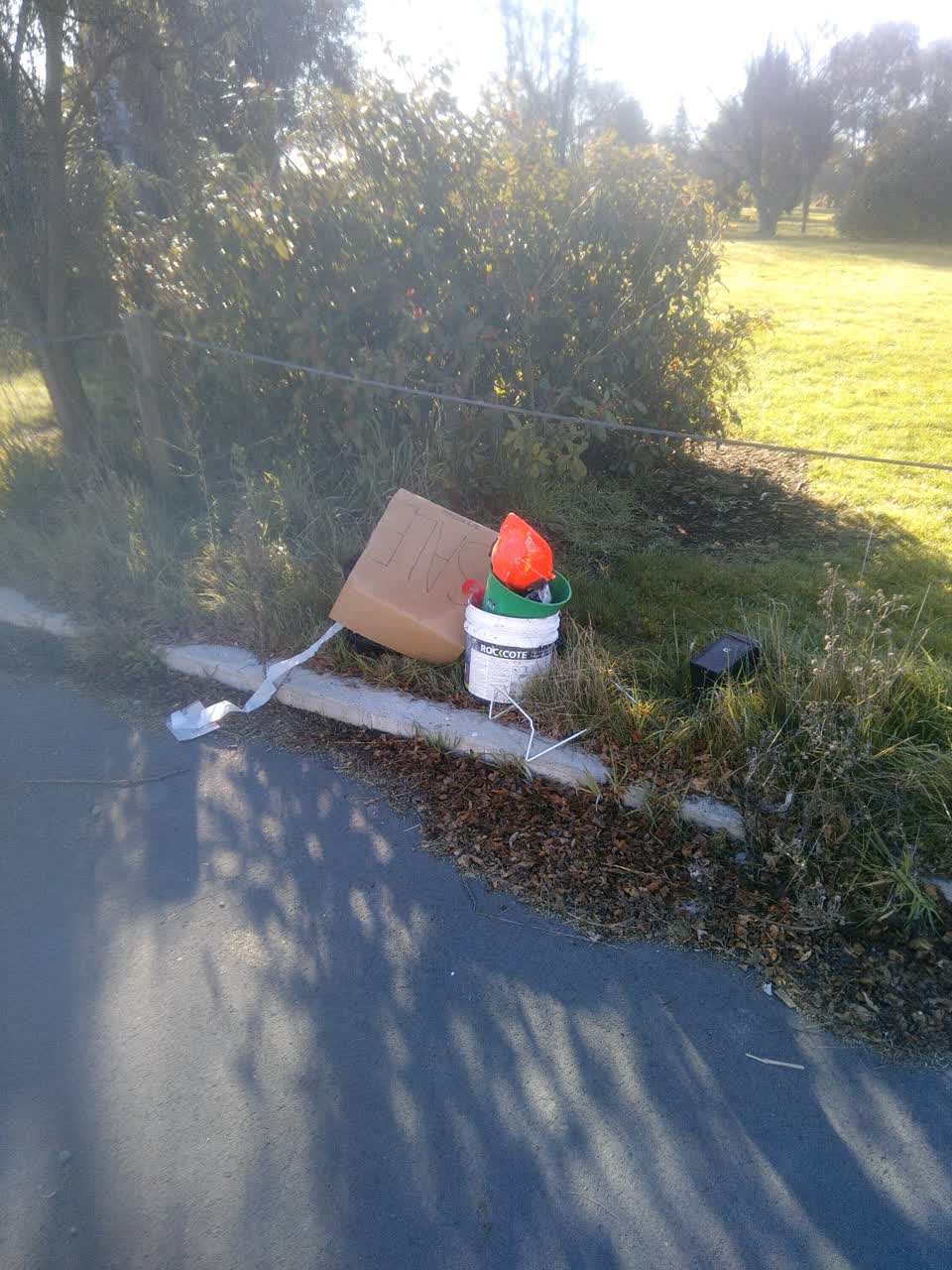 The photograph attached to this rubbish/recycling report