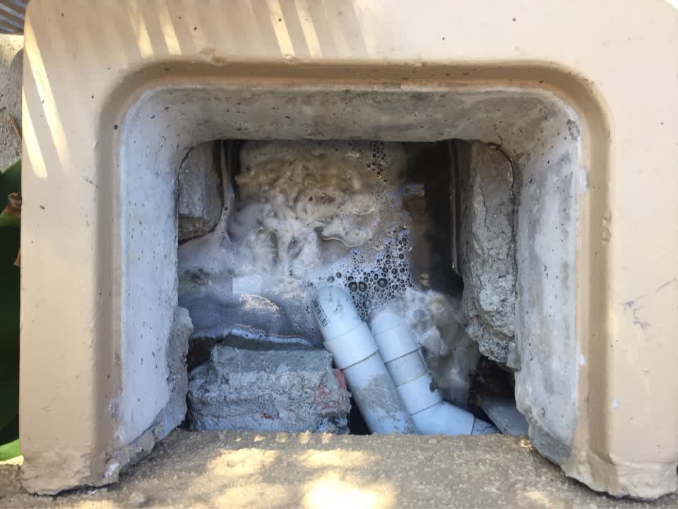 The photograph attached to this wastewater/stormwater report