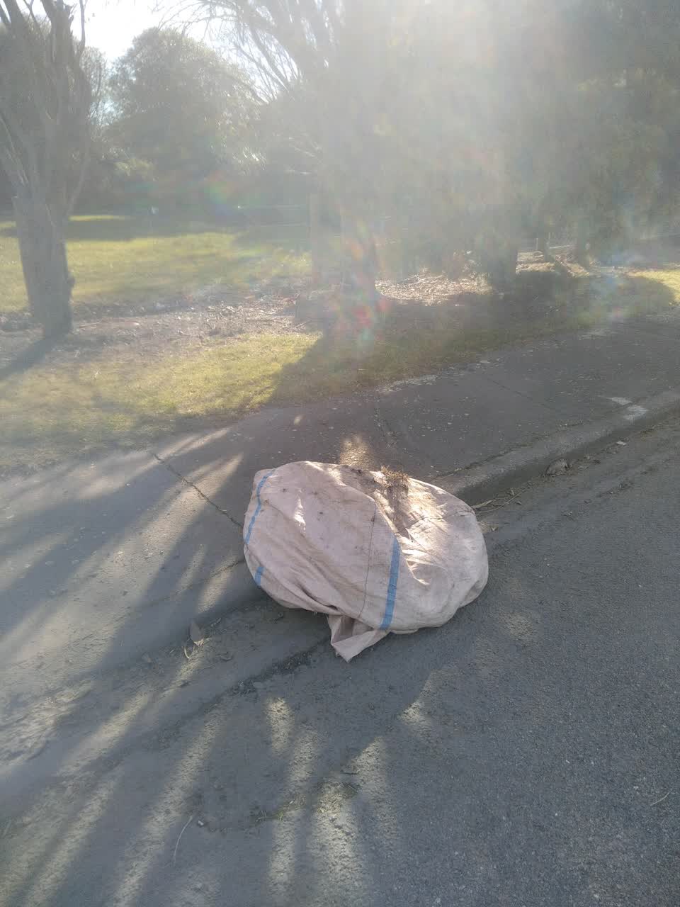 The photograph attached to this rubbish/recycling report