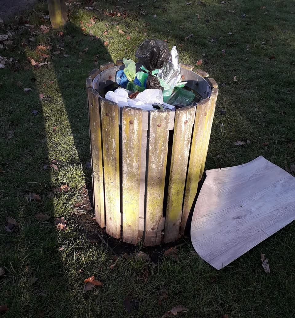 The photograph attached to this rubbish/recycling report