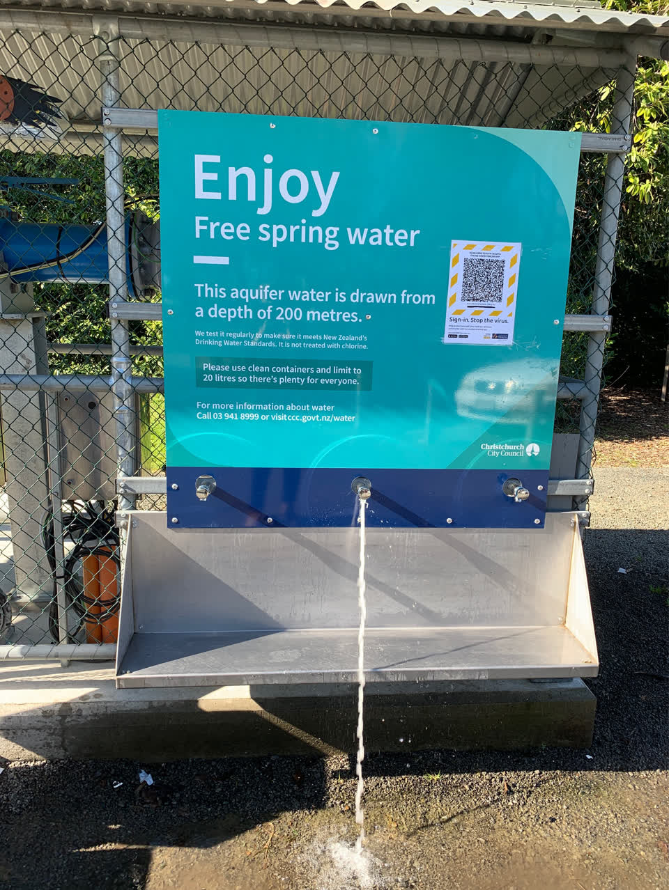 The photograph attached to this water supply report