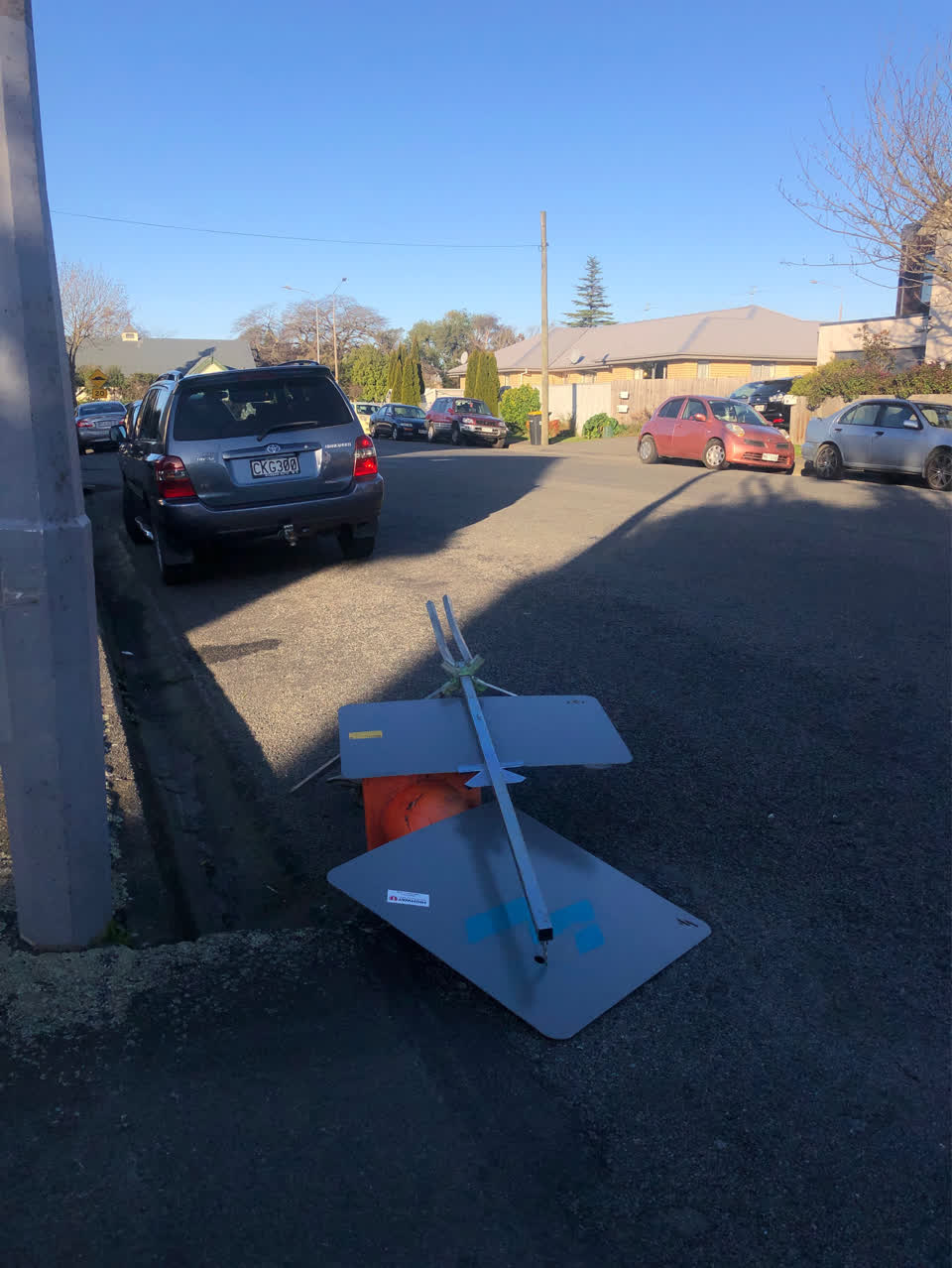 The photograph attached to this roading/streets report