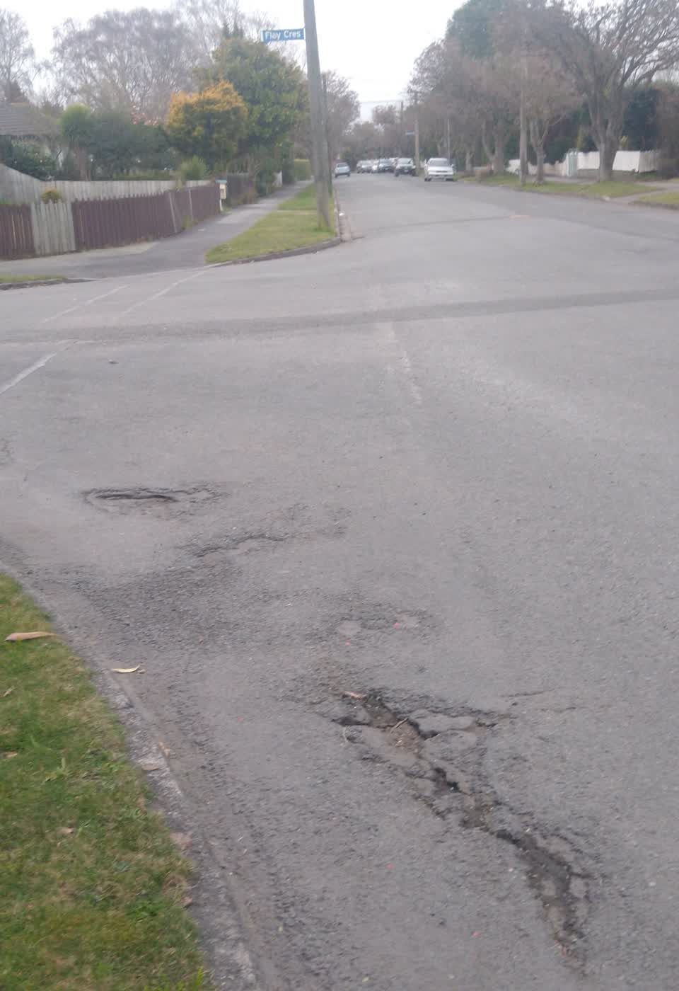 The photograph attached to this roading/streets report