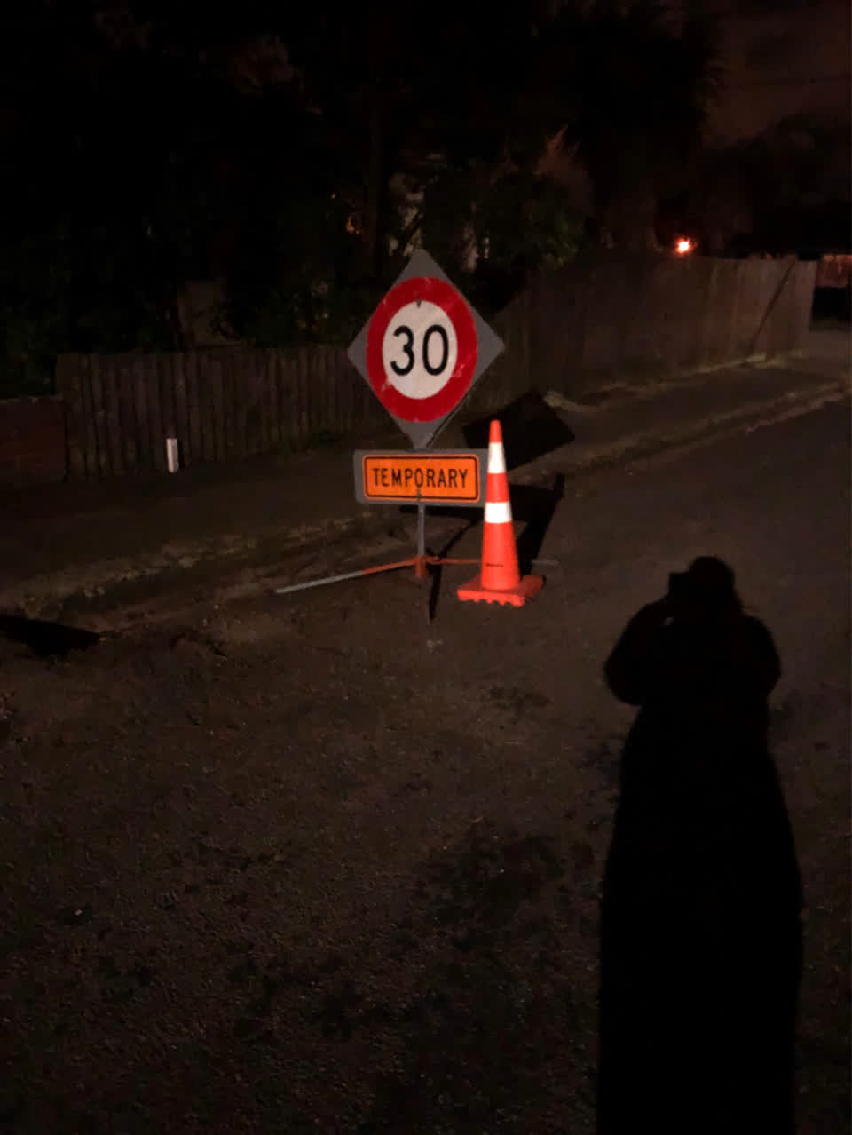 The photograph attached to this roading/streets report