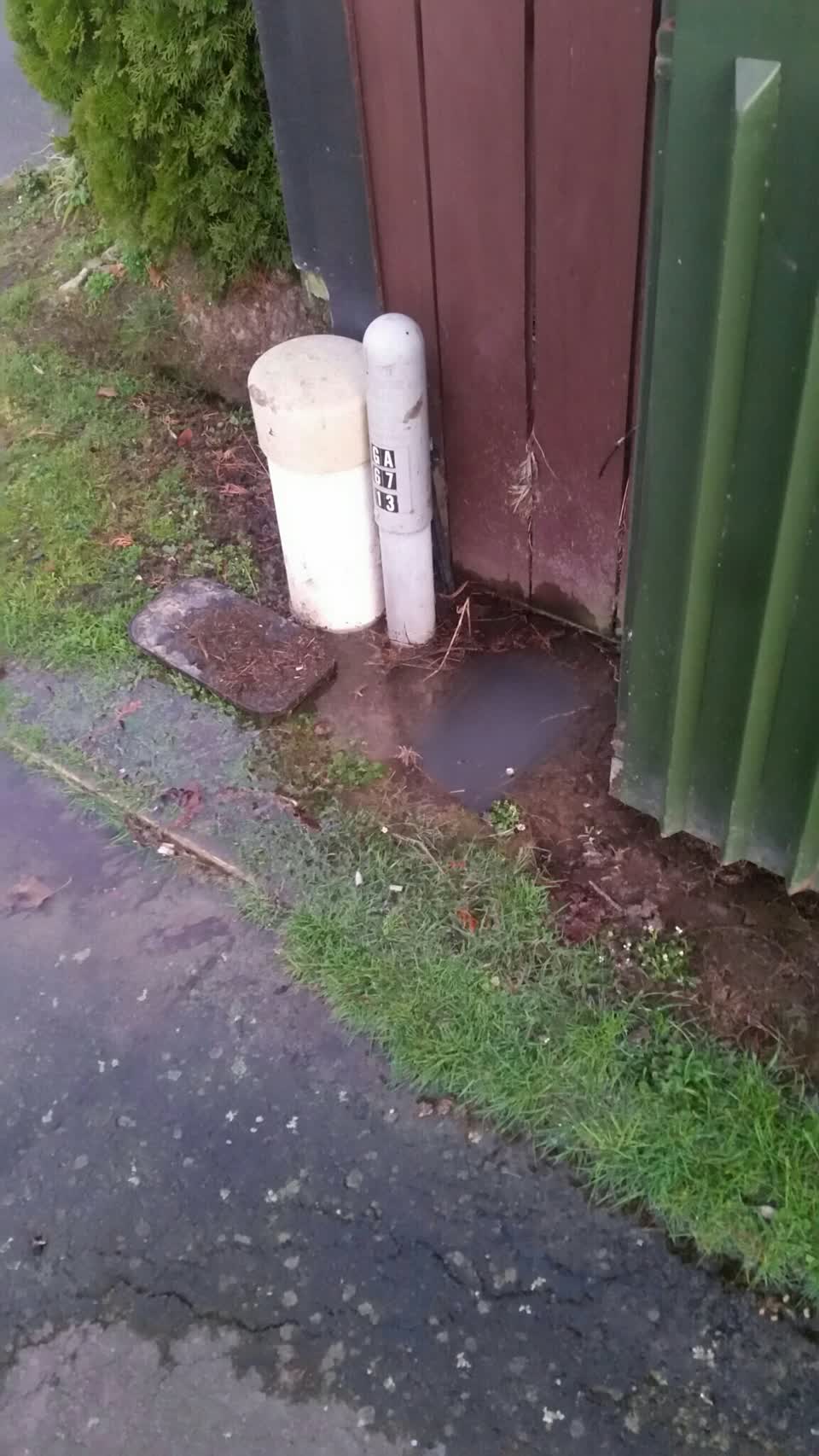 The photograph attached to this flooding report