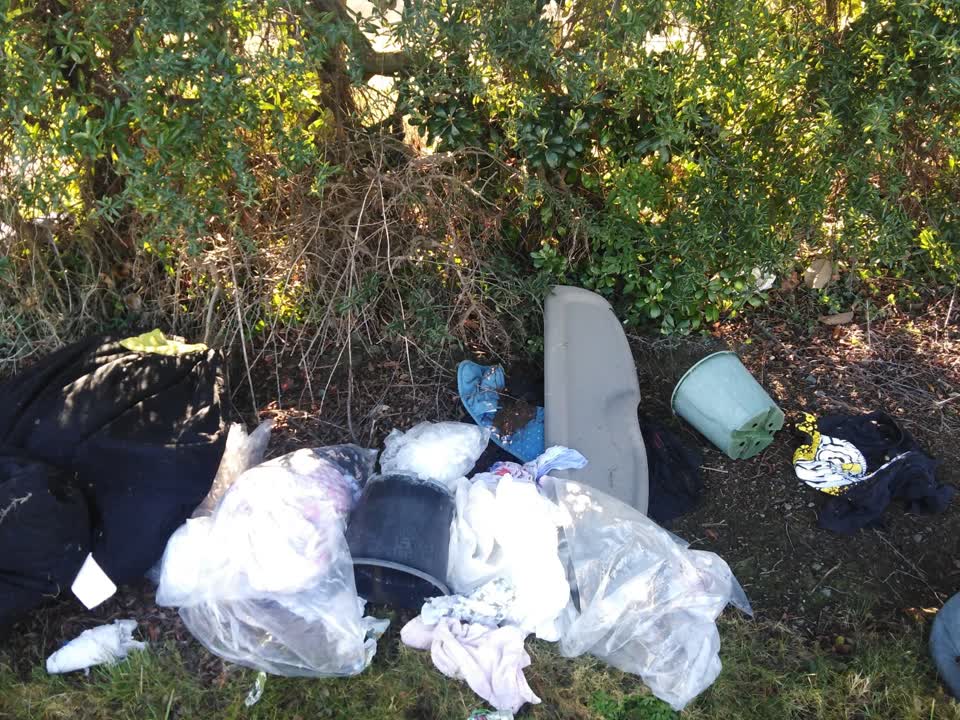 The photograph attached to this rubbish/recycling report