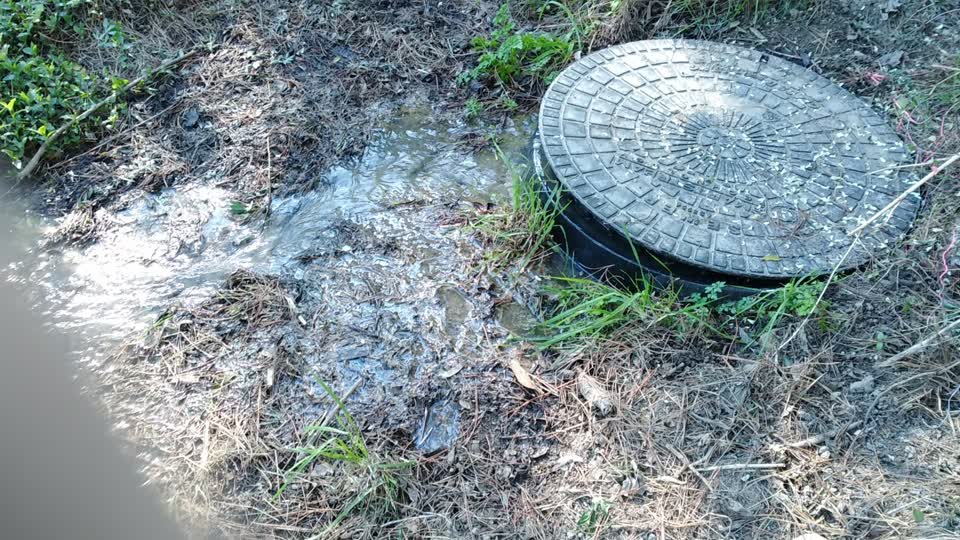 The photograph attached to this wastewater/stormwater report