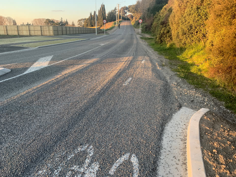 The photograph attached to this roading/streets report