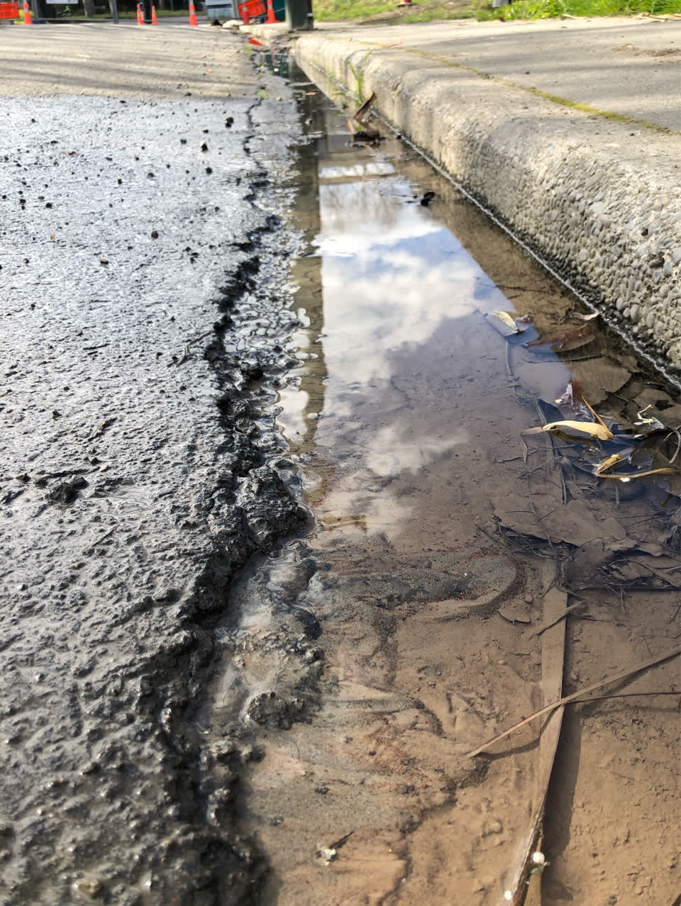 The photograph attached to this wastewater/stormwater report