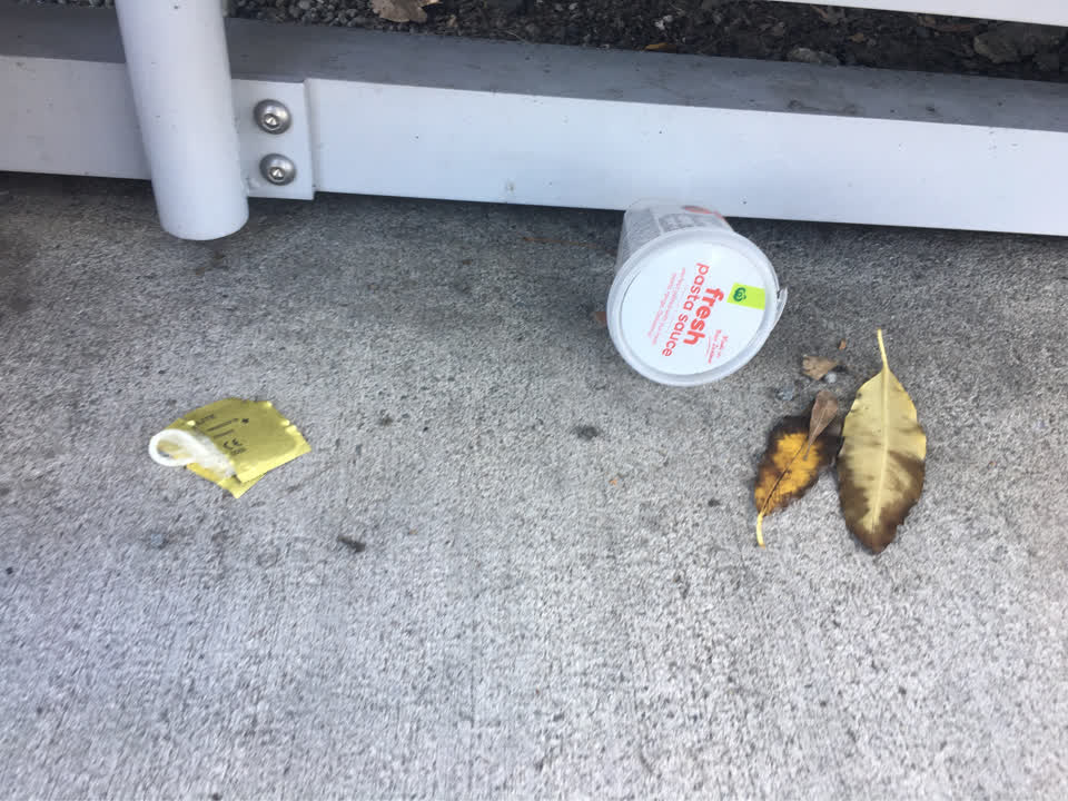 The photograph attached to this rubbish/recycling report