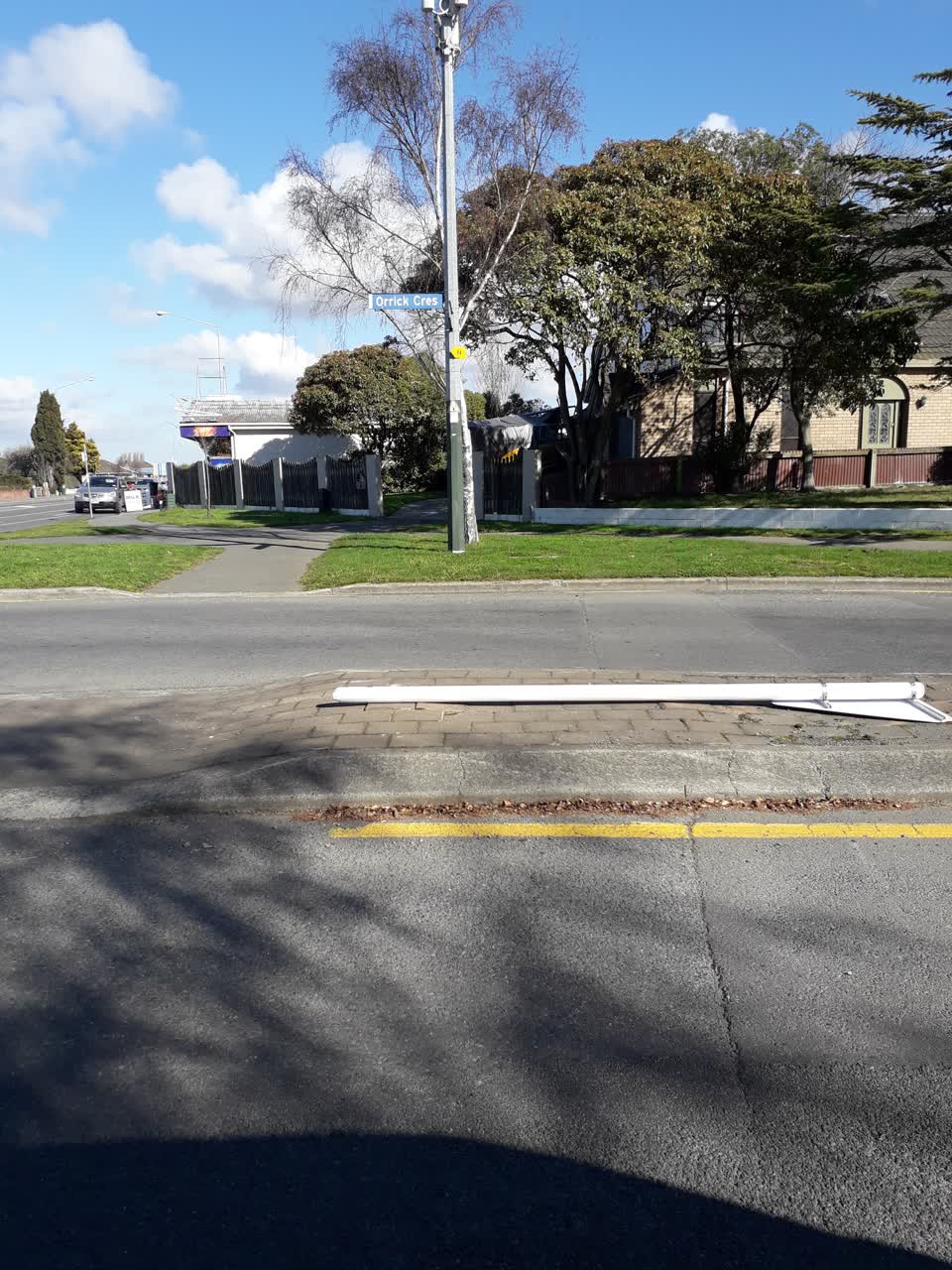 The photograph attached to this roading/streets report