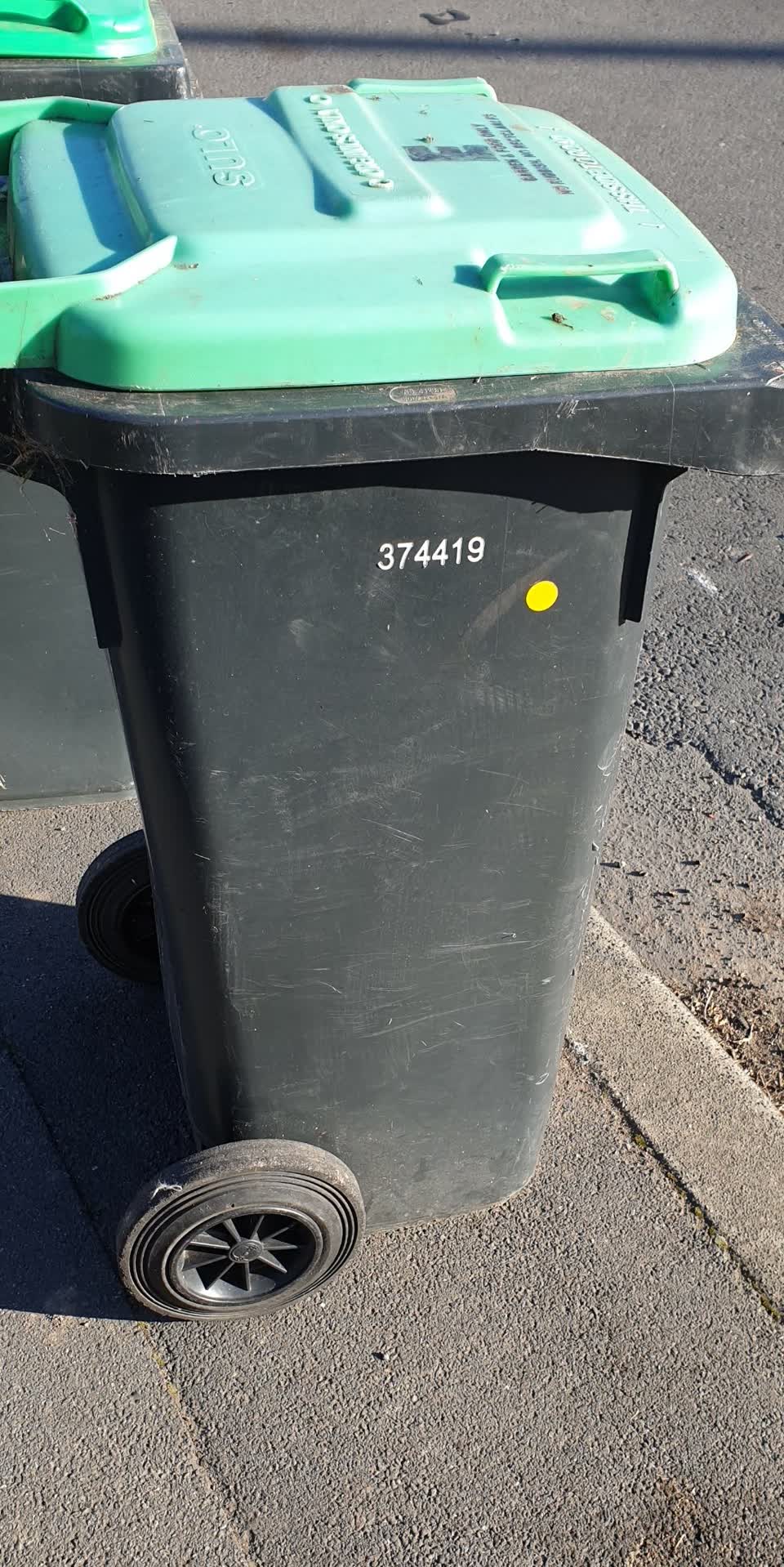 The photograph attached to this rubbish/recycling report