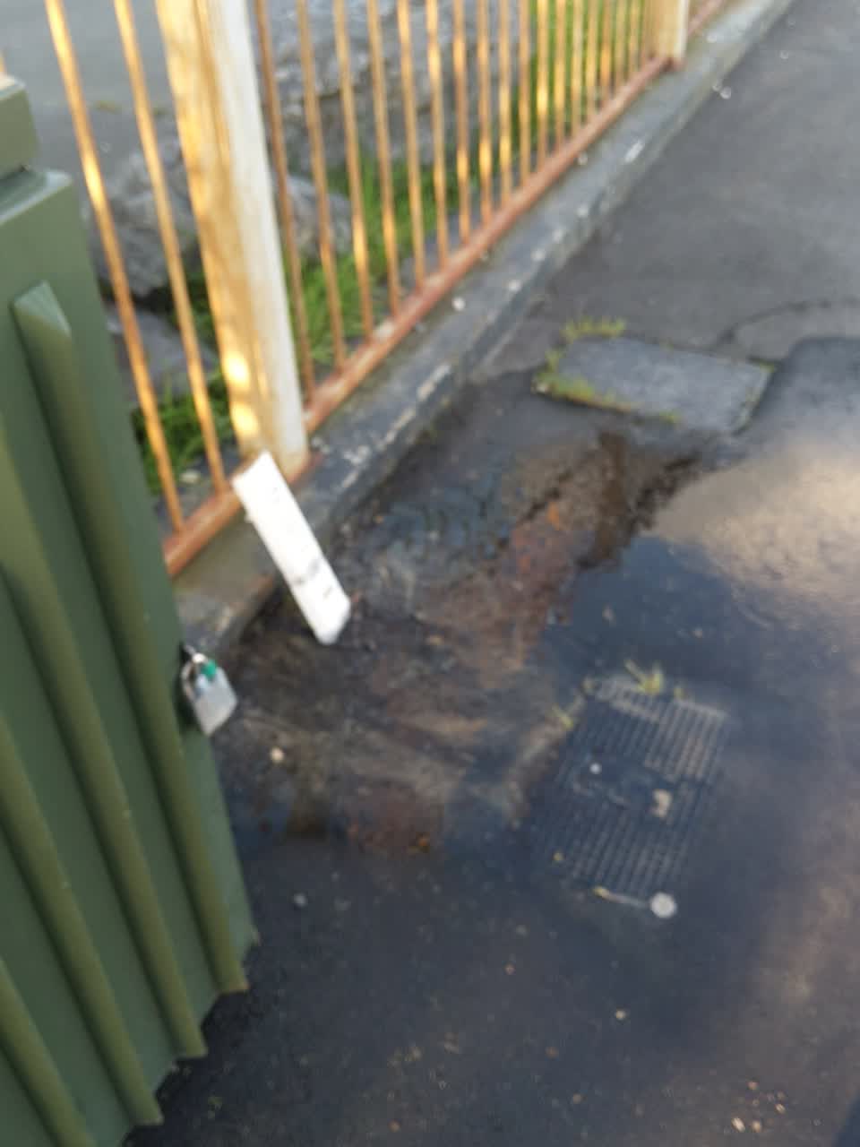 The photograph attached to this water supply report