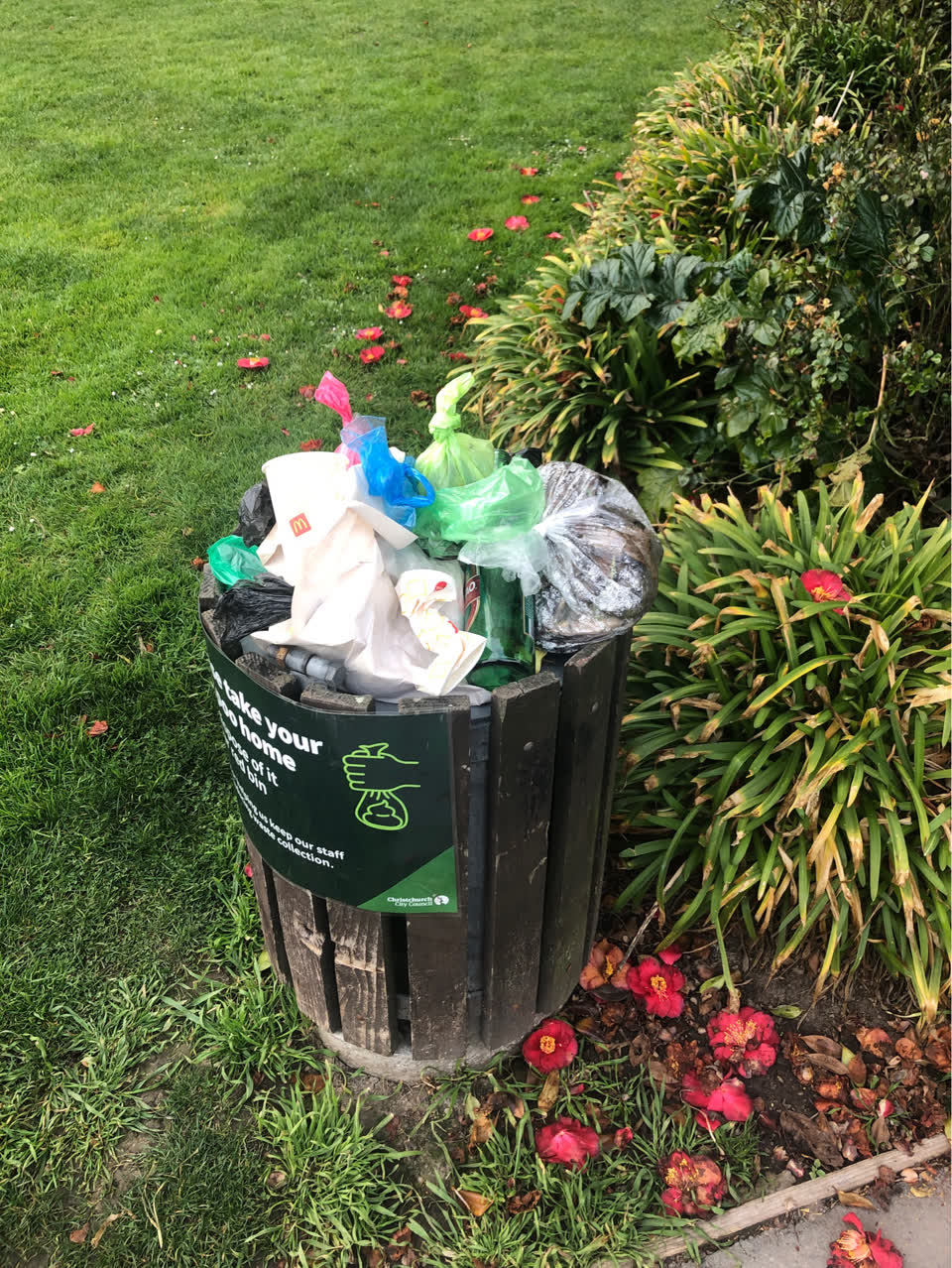 The photograph attached to this parks report