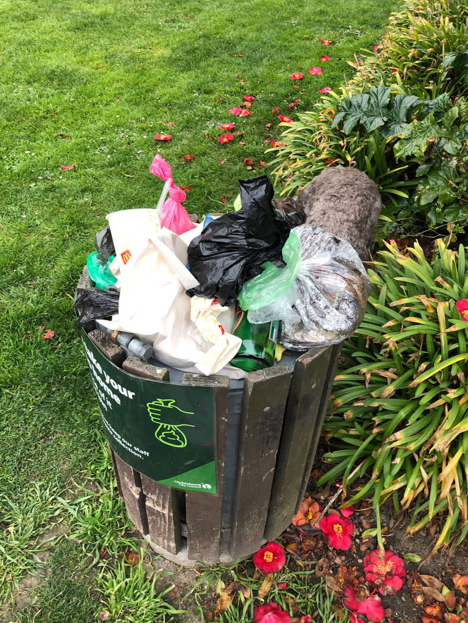 The photograph attached to this parks report