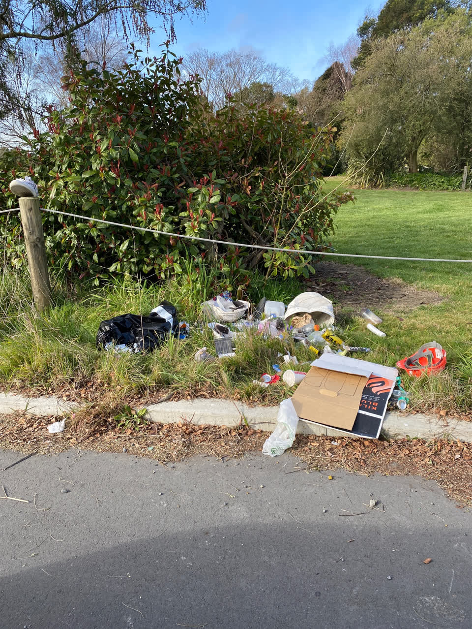 The photograph attached to this rubbish/recycling report