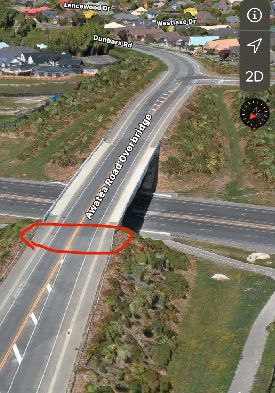 The photograph attached to this roading/streets report
