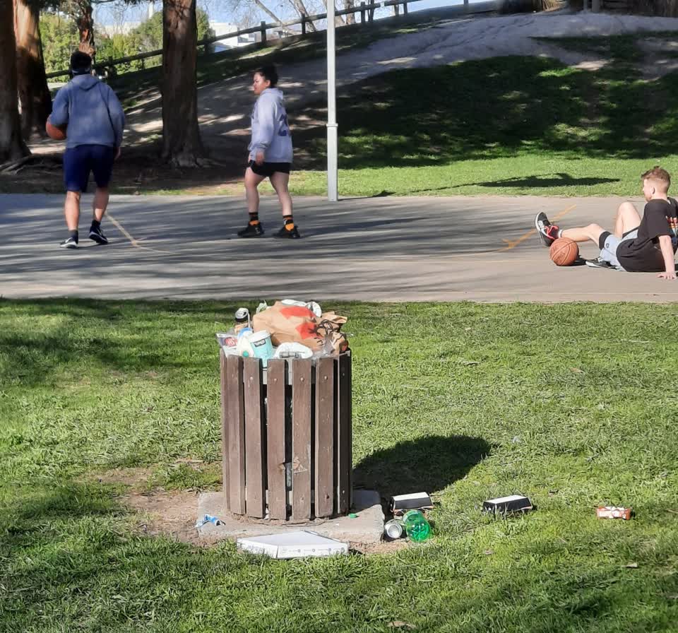 The photograph attached to this parks report