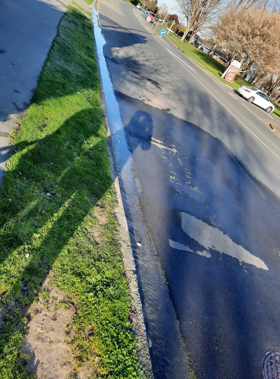 The photograph attached to this flooding report