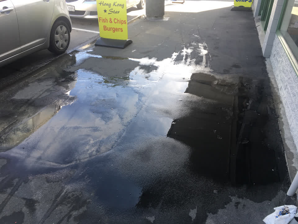 The photograph attached to this flooding report