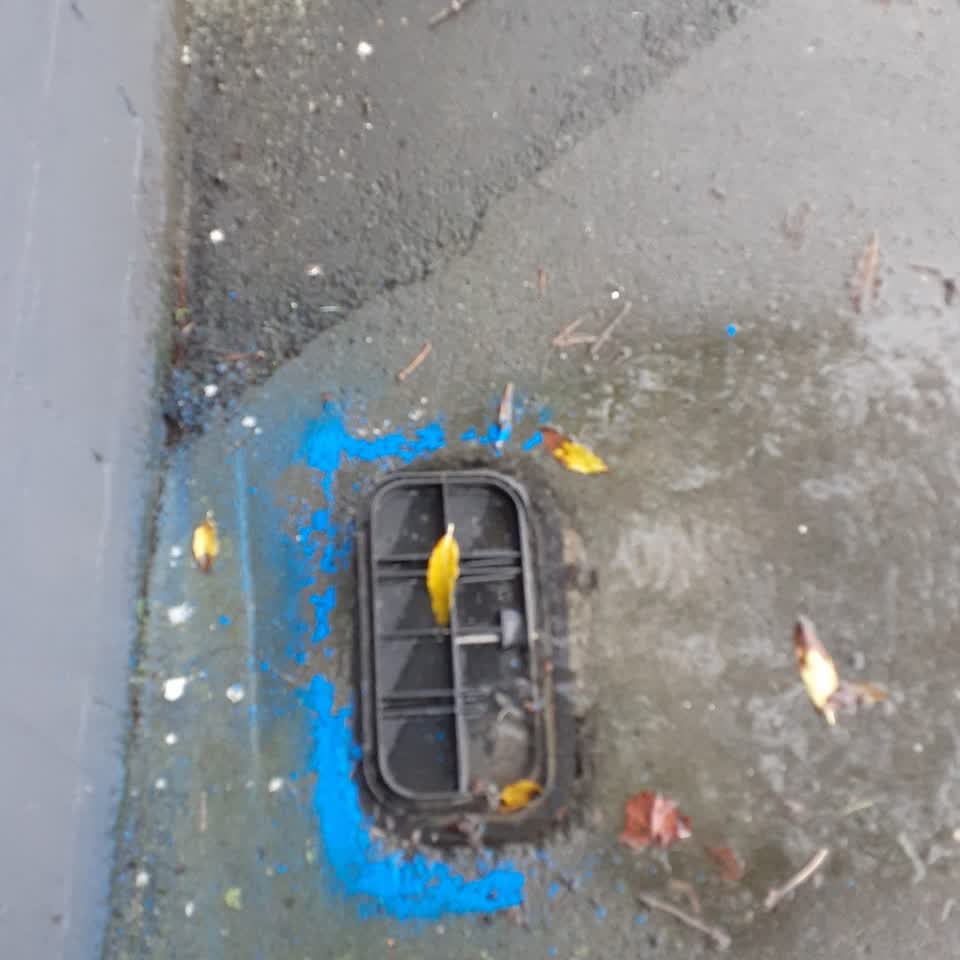 The photograph attached to this flooding report