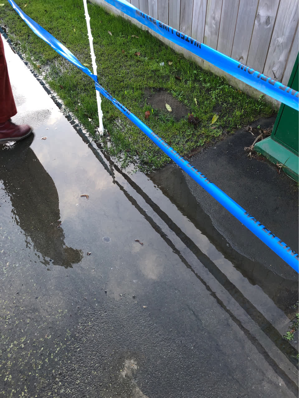 The photograph attached to this wastewater/stormwater report