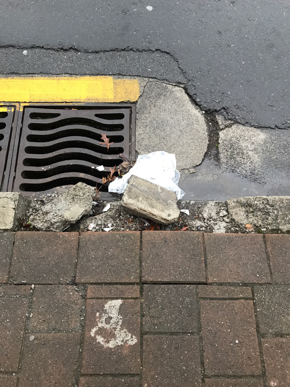 The photograph attached to this roading/streets report