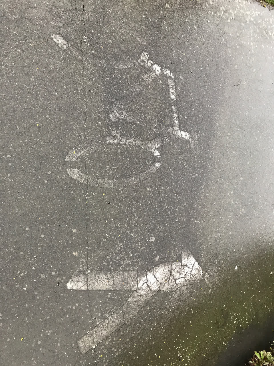 The photograph attached to this roading/streets report