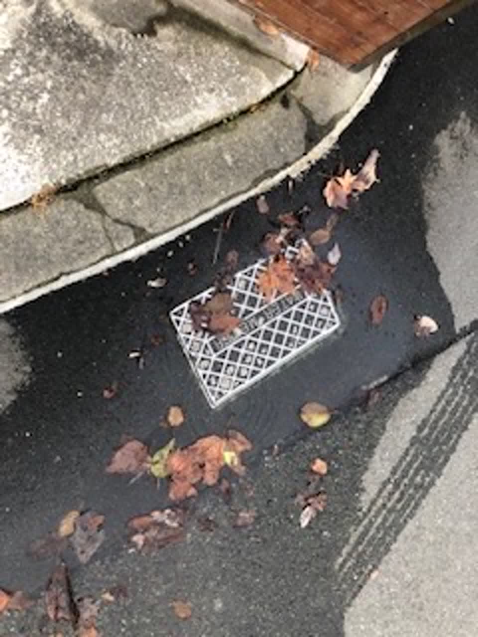 The photograph attached to this flooding report