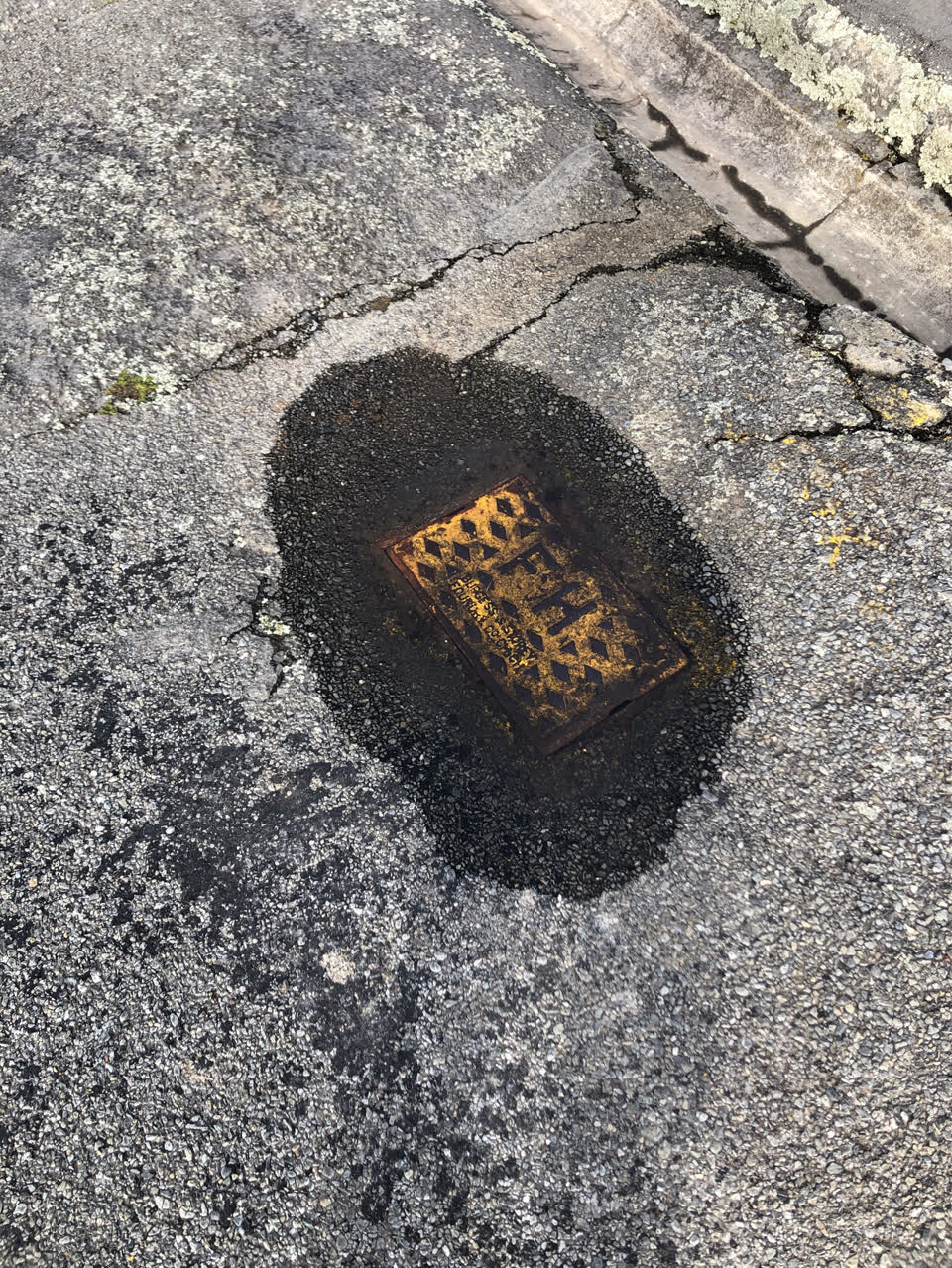 The photograph attached to this flooding report
