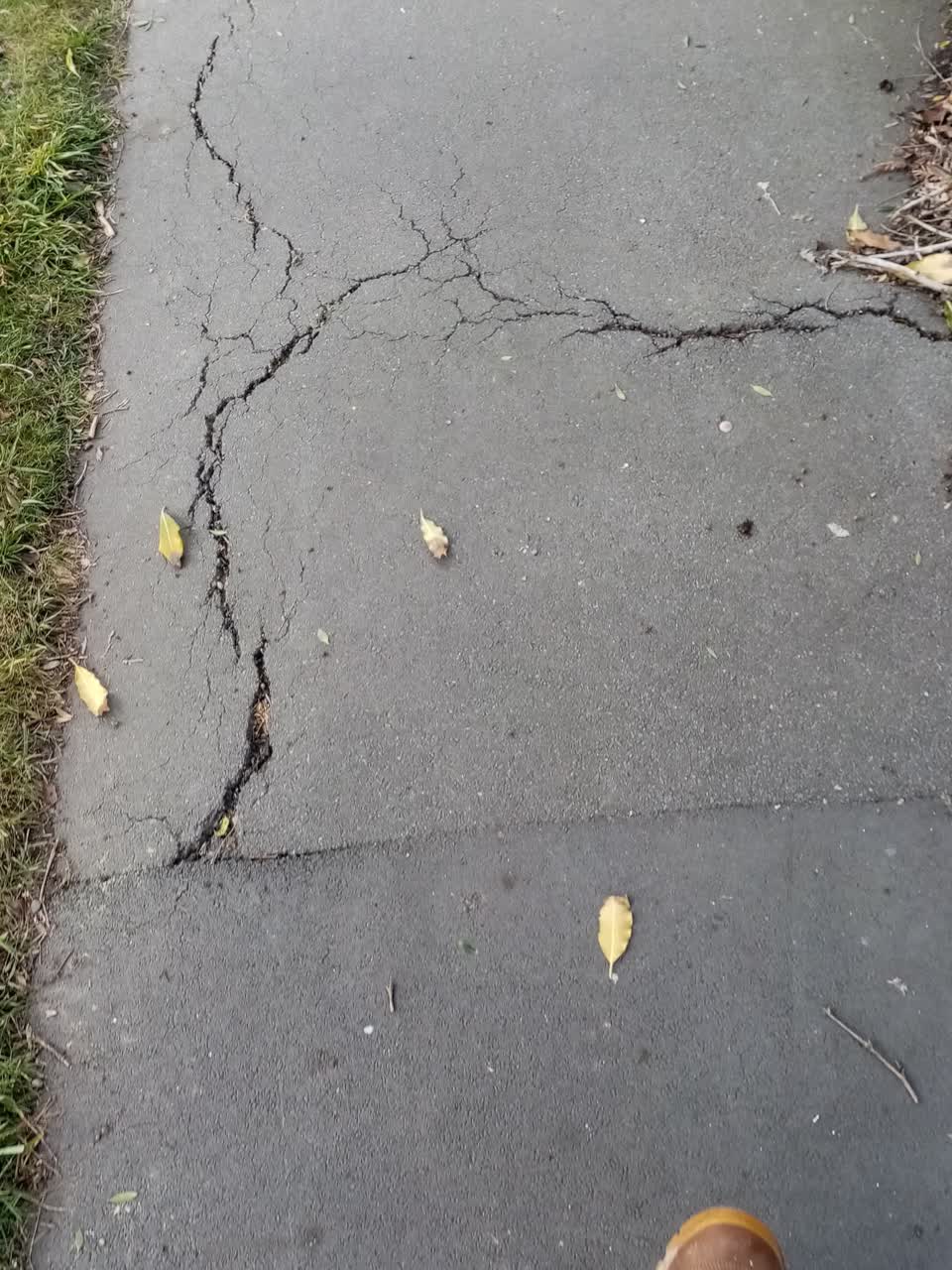 The photograph attached to this roading/streets report