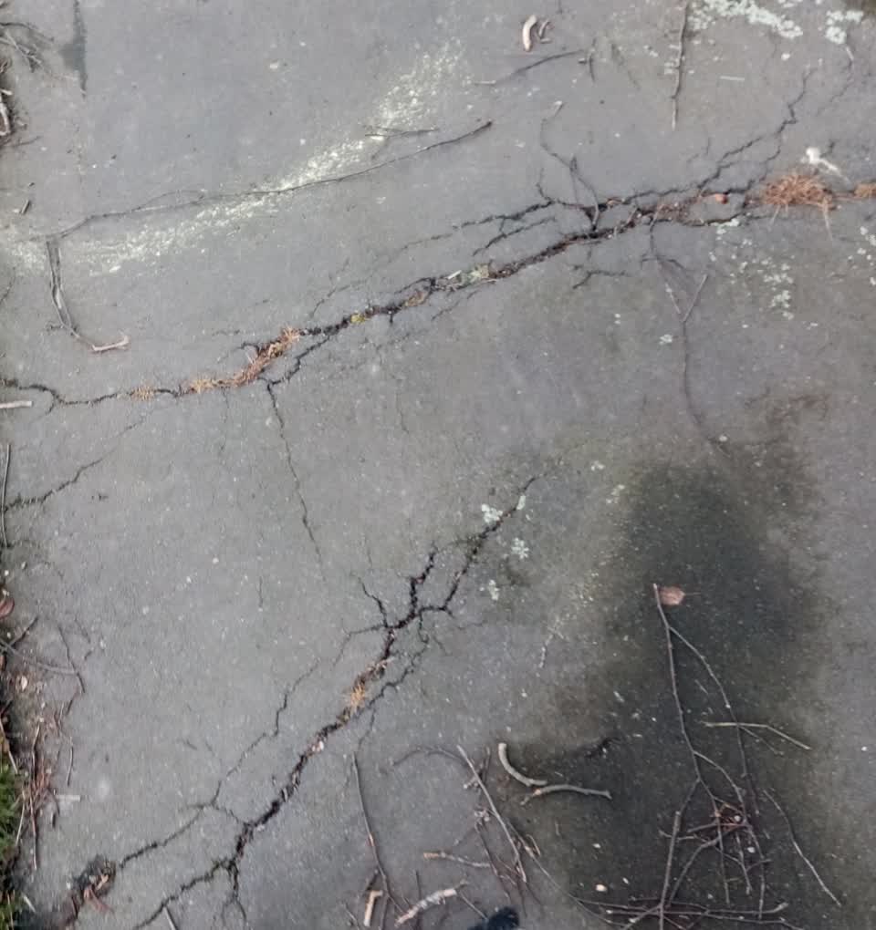 The photograph attached to this roading/streets report