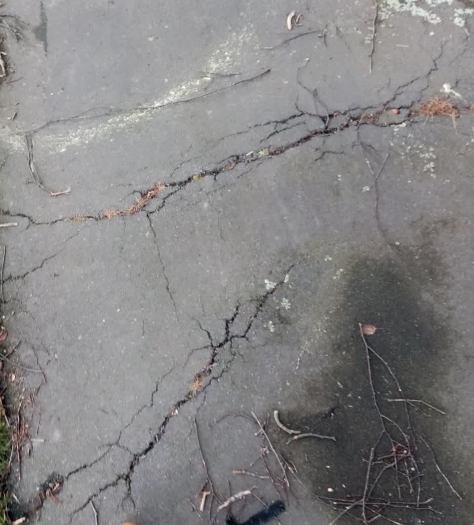 The photograph attached to this roading/streets report