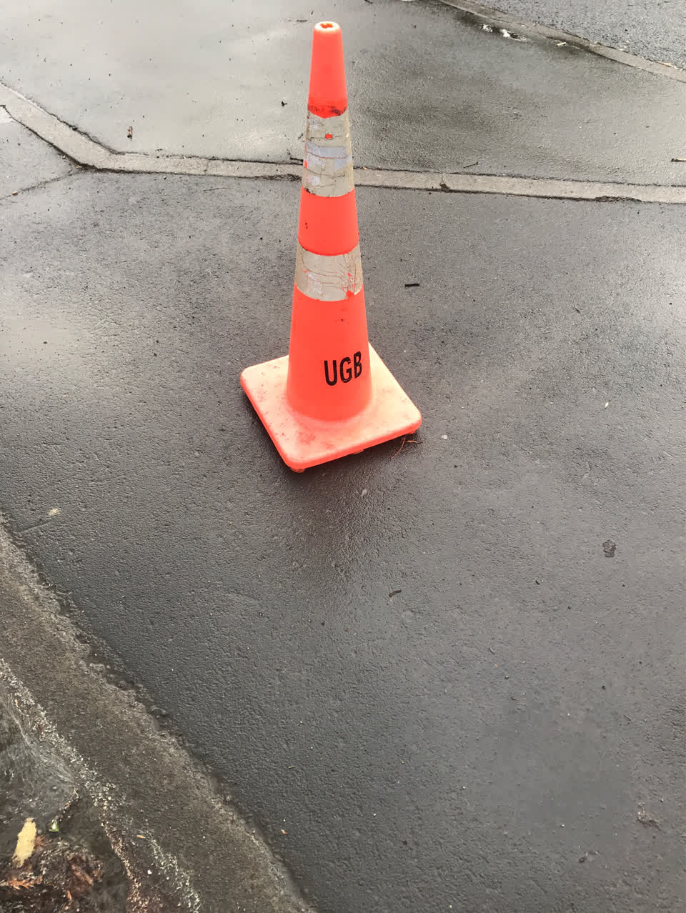 The photograph attached to this roading/streets report